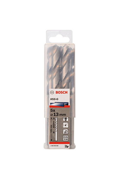 Bosch Burghiu pentru metal HSS-G, 13x101mm, 5 bucăți