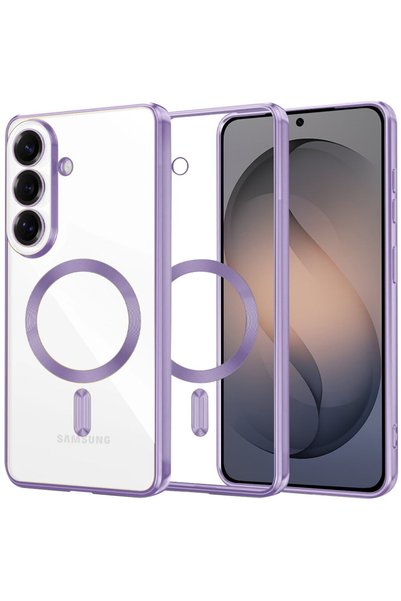 Techsuit Husa pentru Samsung Galaxy S26 - Luxury Crystal MagSafe - Light Purple