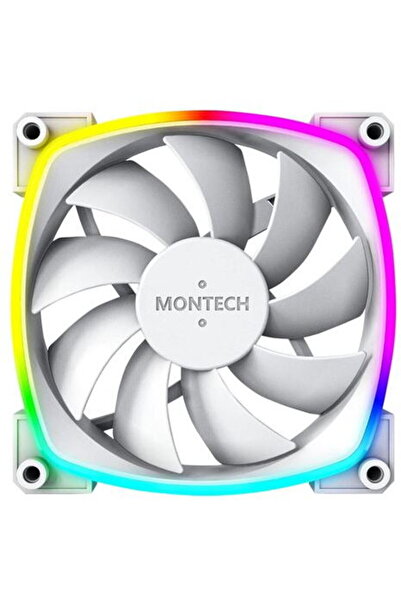MONTECH AX120 PWM W, 1 ventilator de 120 mm, 1600 rpm, Alb