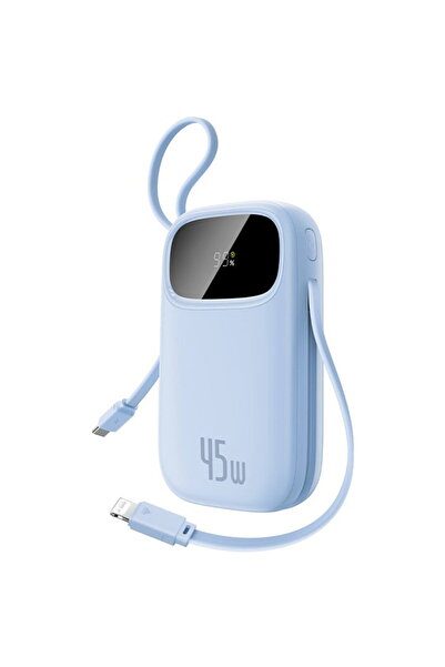 Baseus EnerFill FC31 Qpow 3, Cablu USB-C/Lightning, 10000mAh, 45W, Afișaj Dig...