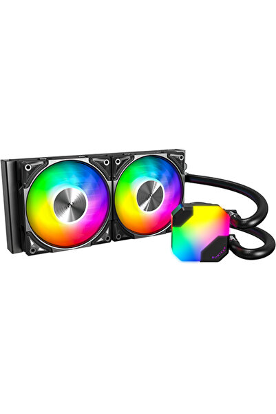 MONTECH HyperFlow ARGB 240, 2 ventilatoare de 120 mm, 2200 rpm, Negru