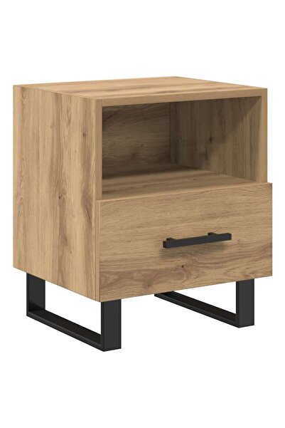 vidaxl Dulap de noapte cu sertar Stejar Artizanal 40 x 35 x 47,5 cm