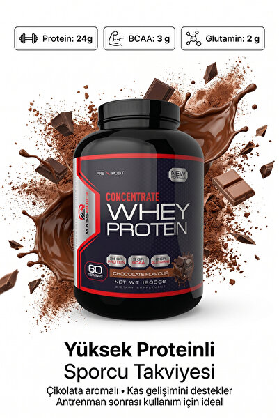 massquick Protein Tozu Çikolata Aromalı Whey Protein 1800g 60 Servis