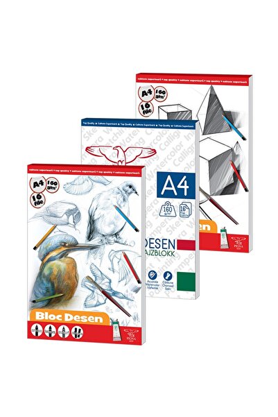 PIGNA Bloc de desen A4 160g 16 coli