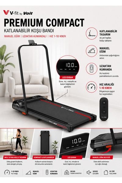 Voit Premium S Katlanabilir Yürüyüş Bandı