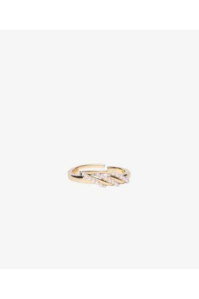 Yargıcı Beaded Gold Ring