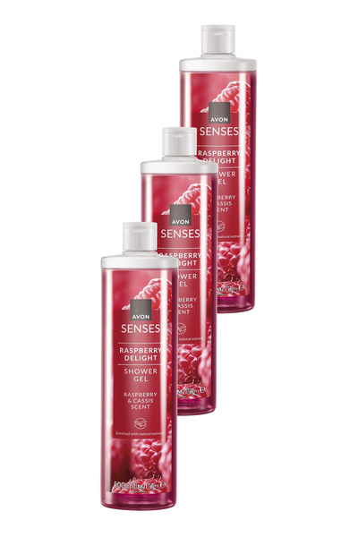 AVON Senses Rapsberry Delight Frambuaz Ve Frenk Üzümü Kokulu Duş Jeli 500 Ml....