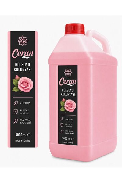 CERAN KOLONYA GÜLSUYU 5 LİTRE PEMBE RENK