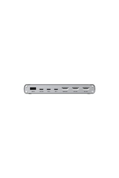 Unitek محول KVM بشاشة مقسمة USB-C بسرعة 10 جيجابت في الثانية مع منفذ HDMI (D1118AGY01-EU)