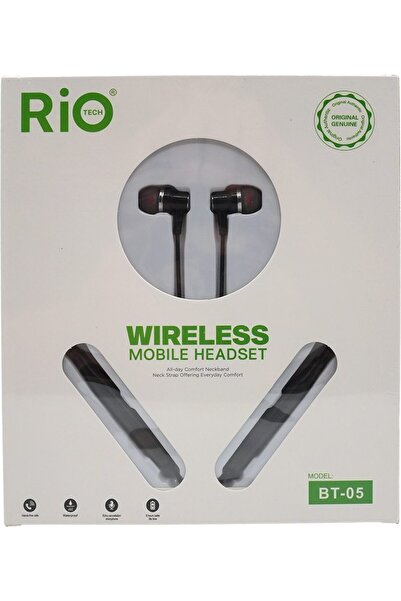 SOLGUN RİO BLUETOOTHLU BOYUN ÜSTÜ KULAK İÇİ MİKROFONLU ŞARJLI KABLOSUZ KULAKLIK
