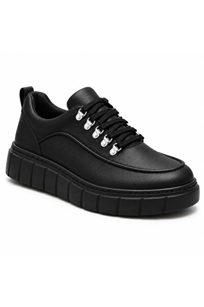 BESKAR Charcoal Skin Men's Sports Shoes - Height-Increasing Easy-To-Clean Hig...
