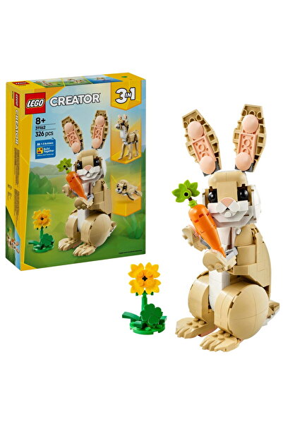 LEGO Creator 3-in-1 IepuraИ™ drДѓgДѓlaИ™ 326 piese 8 ani+