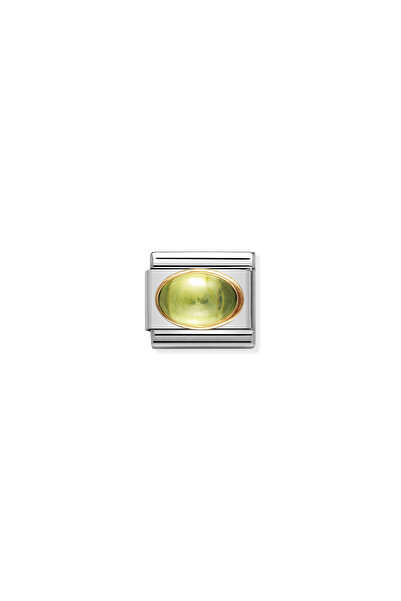 NOMİNATİON Composable Classic Dekoratif Link - Taşlar Oval - Peridot - (05 PE...