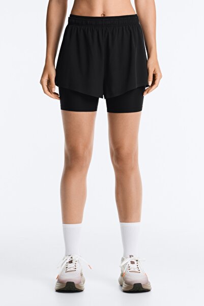 Oysho Mid rise 2'si 1 arada teknik Shorts