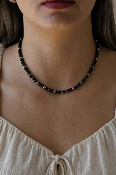 Orenda Design Obsidian Natural Stone Necklace |   Negative Energy Protection ...