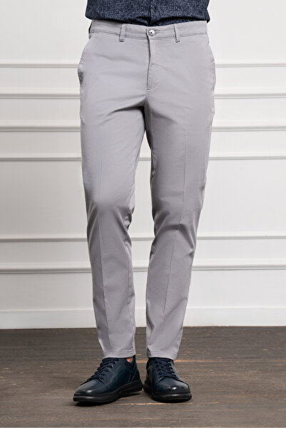 Morven Men's Gray Dynamic Fit Chino Pants