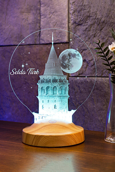 SEVGİLAMBASI Galata Kulesi Led Lamba, Galata Istanbul Hatırası Gece Lambası, ...