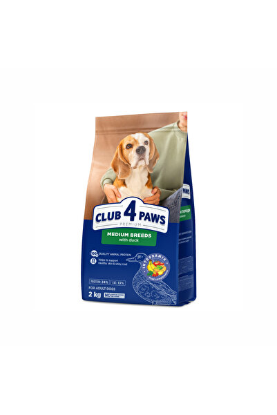 Club4Paws Club 4 Paws, Hrană uscată pentru câini adulți, de talie medie, cu r...