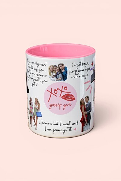 Cool Stuff Gossip Girl Inside and Out Pink Mug