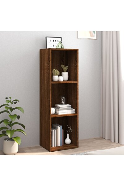Concept Bibliotecă/dulap TV, stejar maro, 36x30x114 cm, lemn prelucrat
