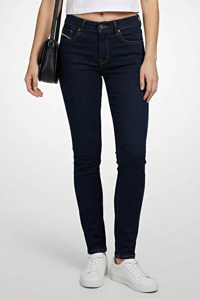 Diesel Women Skinny Fit Wash Stretchable Denim, Navy