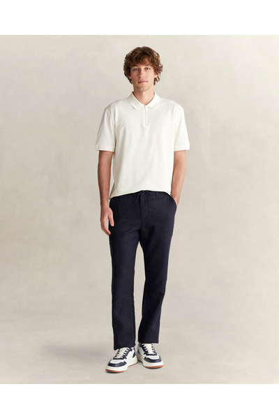 Gant Erkek Lacivert Regular Fit Pantolon