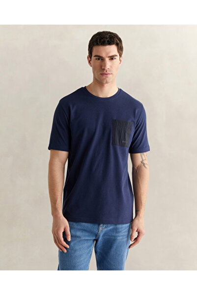 Gant Erkek Lacivert Kısa Kollu T-Shirt