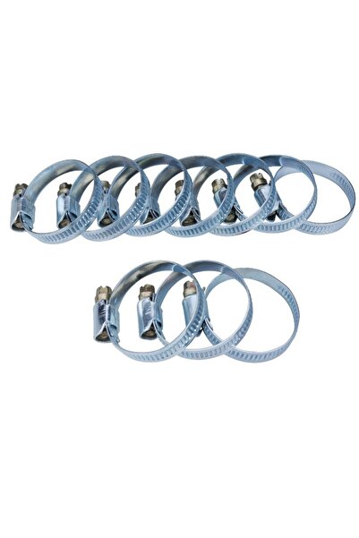 Extol Set de 10 cleme de furtun, Extol, oțel inoxidabil, 25 - 40 mm