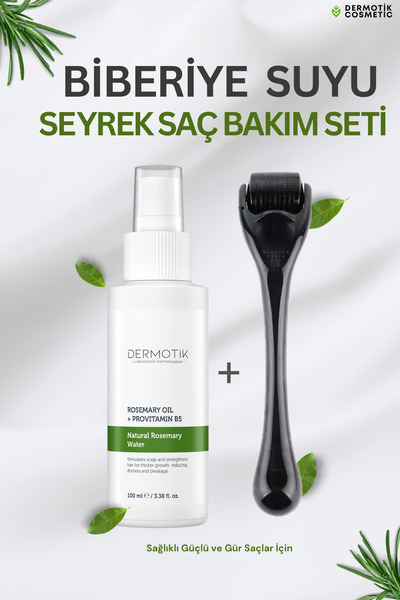 Dermotik Saç Oluşumuna Yardımcı Biberiye Suyu Seti Besleyici Ve Dökülme Karşı...