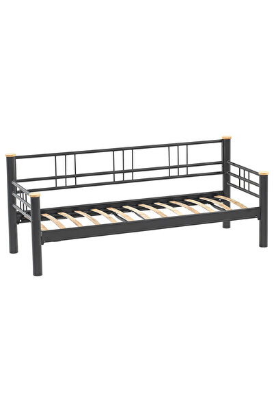 Unimet Kappis Dk Metal Sofa Sedir 70x200 Üçlü Koltuk Siyah (Mindersiz)