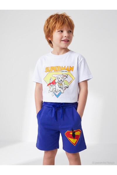 Superman Superman Logo Capri for 2-5 Years - Blue