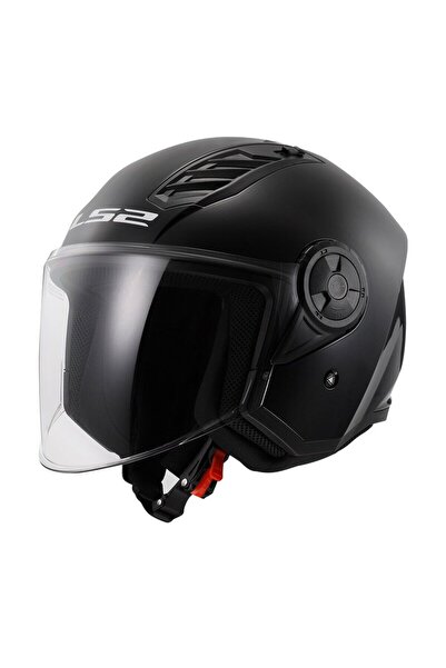 LS2 AIRFLOW 2 PARLAK SİYAH KASK (ŞEFFAF VİZÖR)