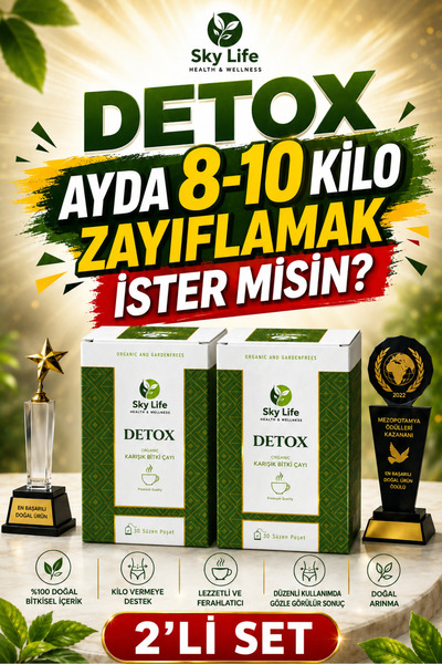 Sky Life Health & Wellness Detox Form Çayı - Diyet Çay FİT YAŞAM zayıflama1 k...