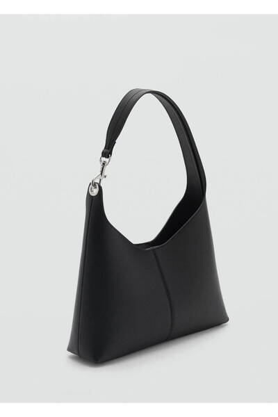 MANGO Woman Metal detaylı shopper çanta