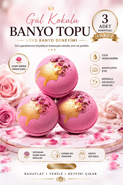 bath box Bathbox Güllü Banyo Topu, Nem Bombası, Jakuzi, Küvet & Manikür, Pedi...
