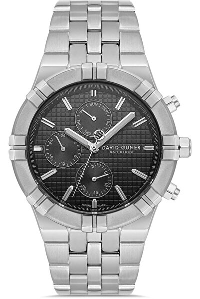 DAVID GUNER Dg-8893Ga-A2 Functions Active Calendar 3 Atm Water Resistant Meta...