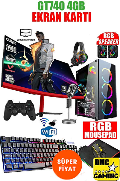 Dmc Nx49 (GTA 5) I5 3470,16GB RAM,512GB SSD,4GB GT740,24''100Hz Curved Oyuncu...