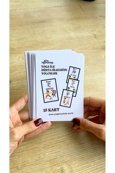 Yogatoon Kids World Children's Yoga Training Cards – Country Themed Yoga, Movement & Mindfulness Set of 15