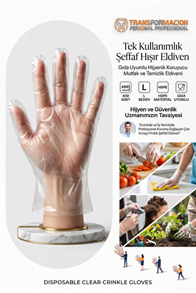 Transformacion 400 Disposable Transparent Gloves718946