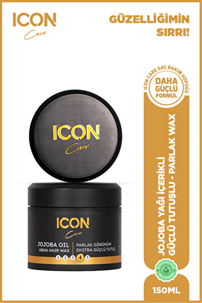 ICON Care ICONCare Jojoba Oil Aqua Wax Güçlü Tutuş Parlak Görünüm Saç Waxı 15...