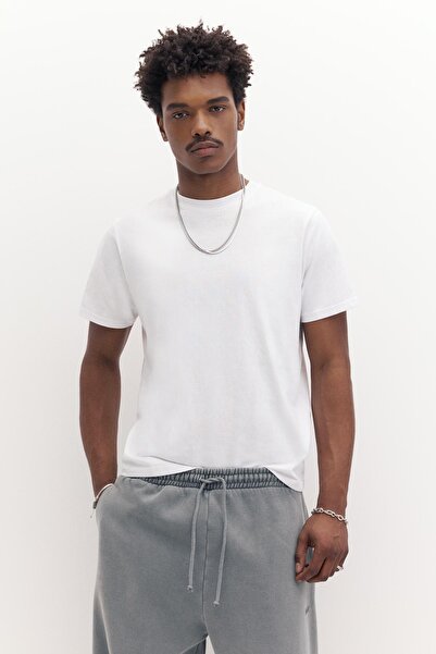 Pull & Bear Basic kısa kollu pamuklu tişört