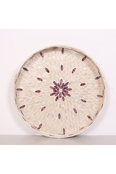 Mylamp PURE SEDEF 45 x5 cm. Sedefli Mozaik Tepsi