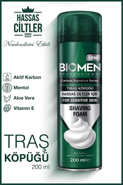 Biomen Professıonal Hassas Ciltler İçin Tıraş Köpüğü 200 ml