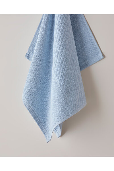 English Home Twill Pamuk Yüz Havlusu 50x70 cm Açık Mavi
