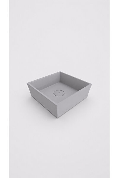 Bocchi VESSEL KARE LAVABO 38X38 CM - MAT GRİ