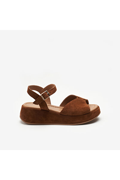 Frau Kadın / Kız Sandalet 04B2 SUEDE PLATFORM SANDALS