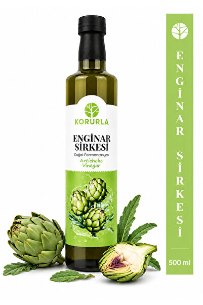 Korurla Enginar Sirkesi 500 ml | Doğal Fermantasyon | Katkısız Bitkisel Sirke
