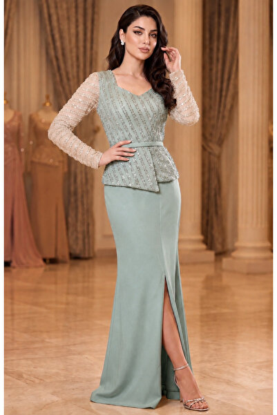 DVNA Classic Embroidered Teal Dress