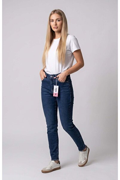Twn Blugi drepti Twin Blue din denim clasic