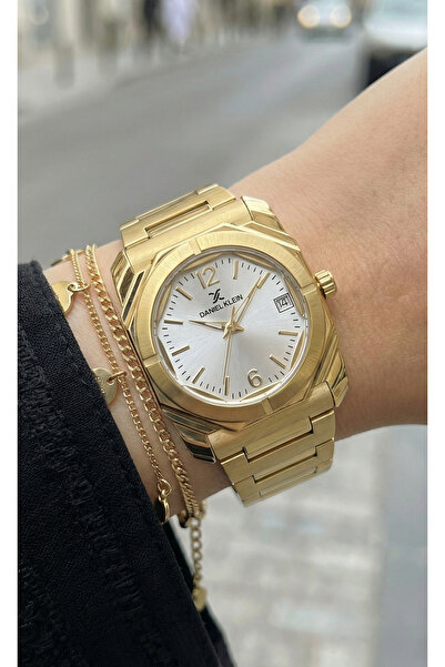 Daniel Klein Premium Gold Stainless Steel Watch for Women DK.1.14128-4